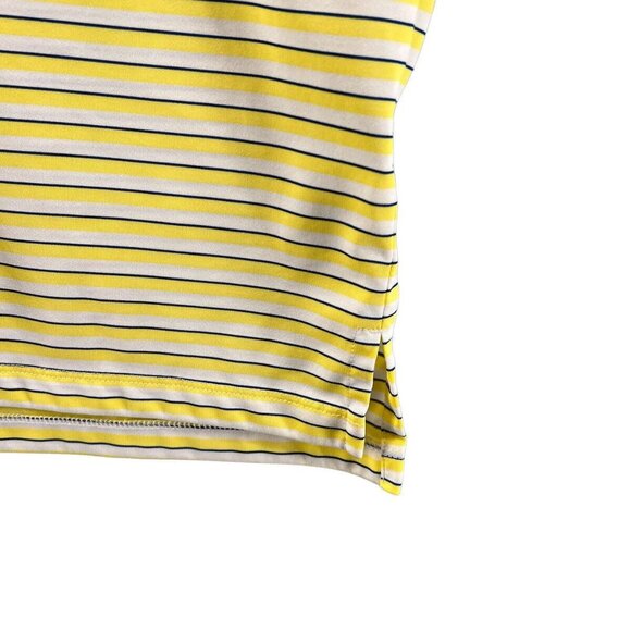 Adidas Mens Golf Polo Size XL Yellow Stripe Brookside Country Club Tournament - Picture 3 of 11
